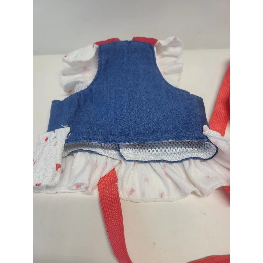 Pet Dog Cat Harness‎ Dress Leash Set Strawberry Puppy Vest Apparel S